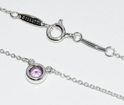 Tiffany & Co Pendant Necklace SV Amethyst 1P (014ct) Elsa Peretti By-the-yard