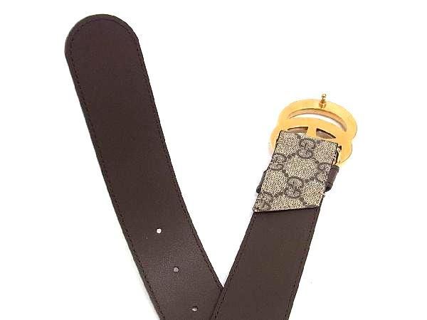 Gucci GG Marmont GG Pattern PVC Belt Women's Brownish And Multicolor