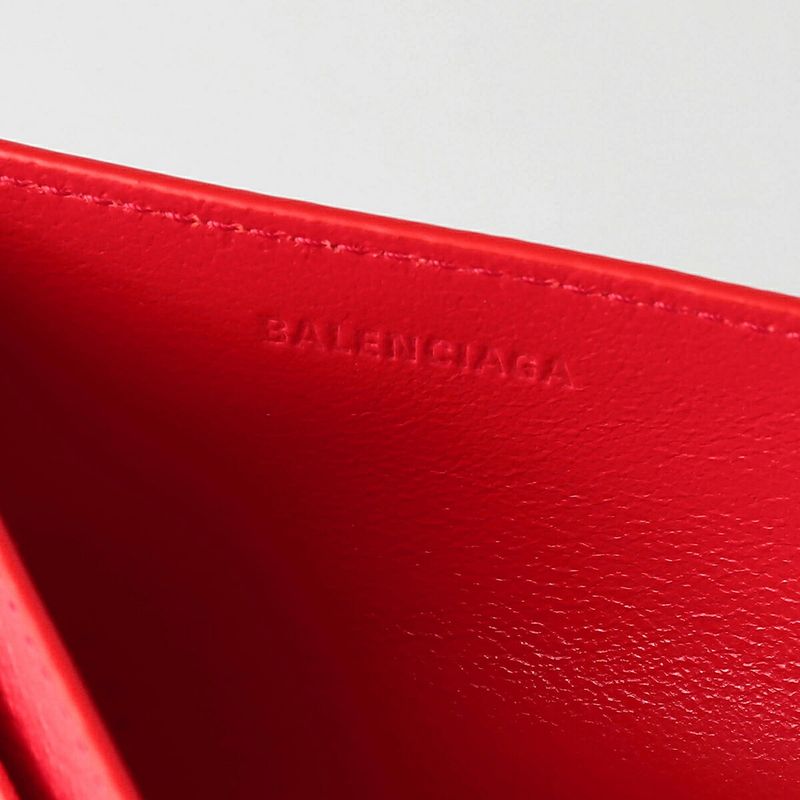 Balenciaga Card Case Cache Red