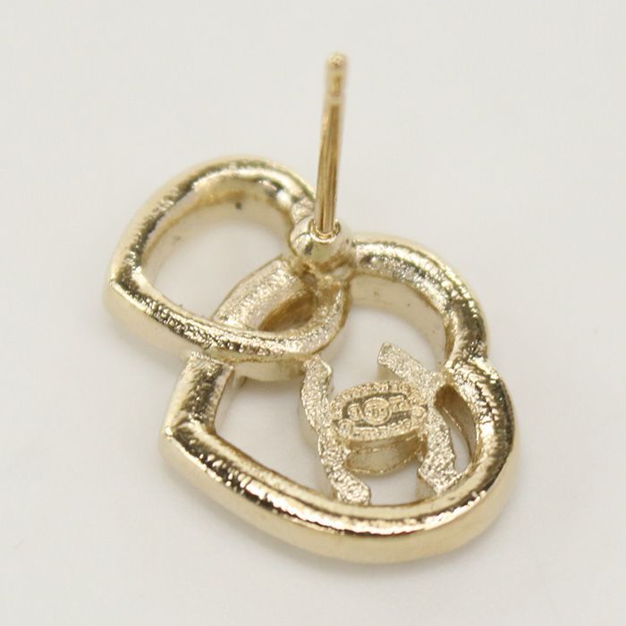 Chanel Heart Earrings 88000 Ch77769 Earrings Metal Heart Earrings Women
