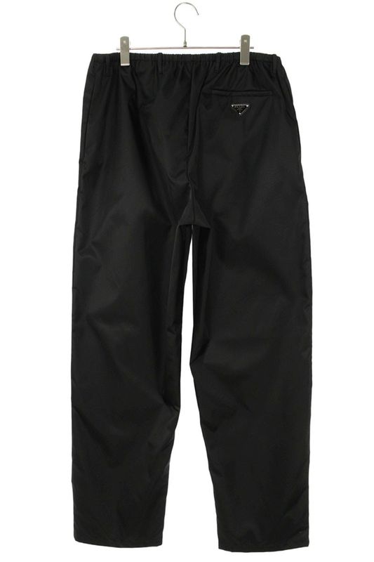 Prada Sph239 Linylon Logo Plate Long Pants Men's XL