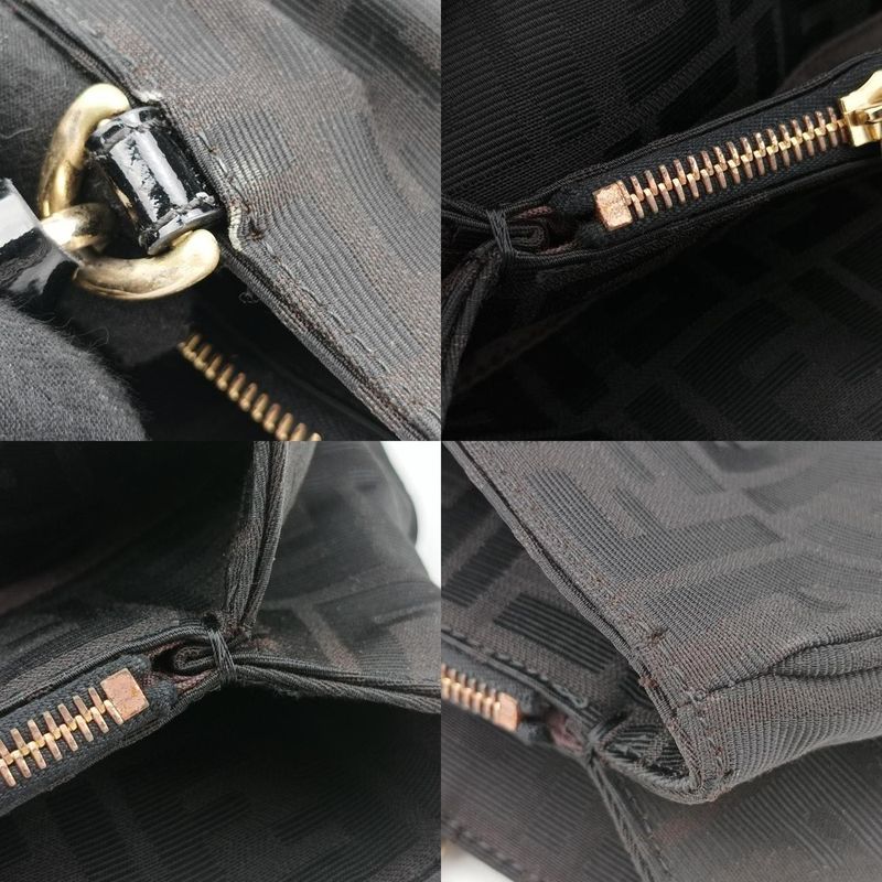 Fendi Mia Black PVC Coated Canvas 8br616 2415-8br616-dmp-109