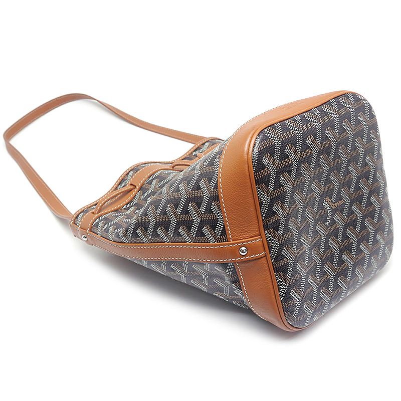 Goyard Petit Flo Bucket Bag Shoulder Bag Brown
