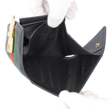 Gucci Sylvie Sherry Line Trifold Wallet Leather 476081 Ladies Gucci