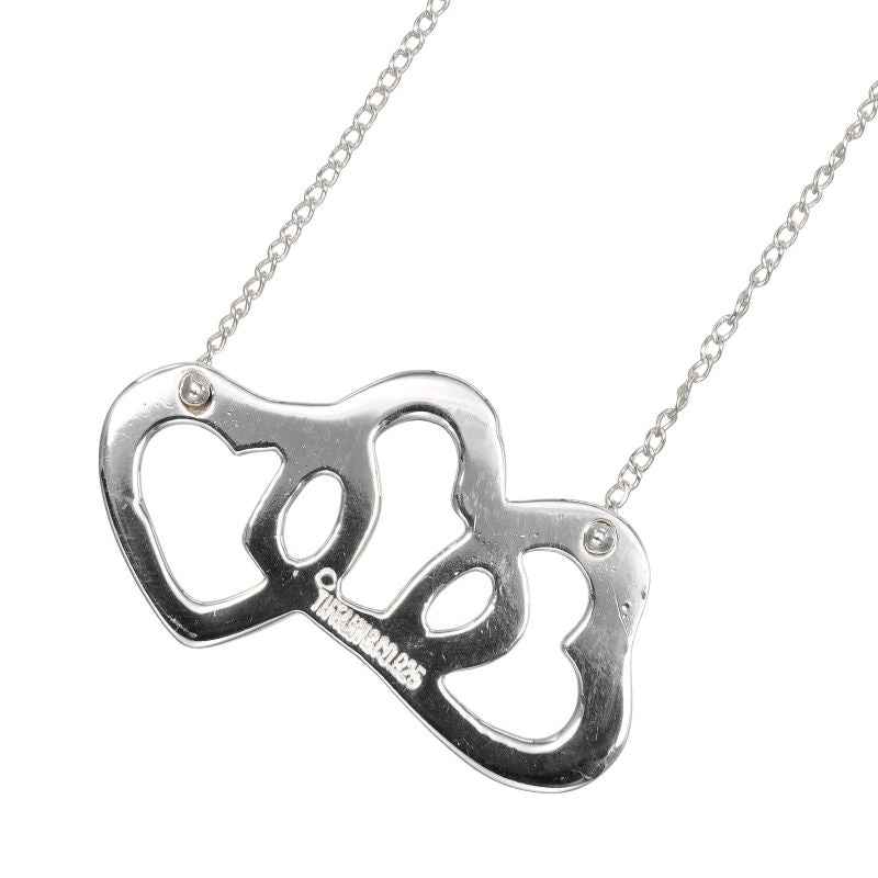 Tiffany & Co Triple Heart 925 Silver Ladies 3.55g Necklace