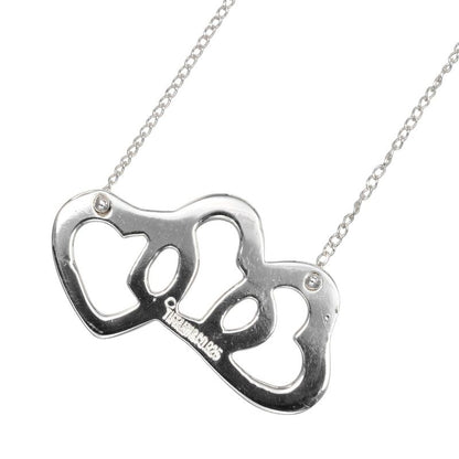 Tiffany & Co Triple Heart 925 Silver Ladies 3.55g Necklace