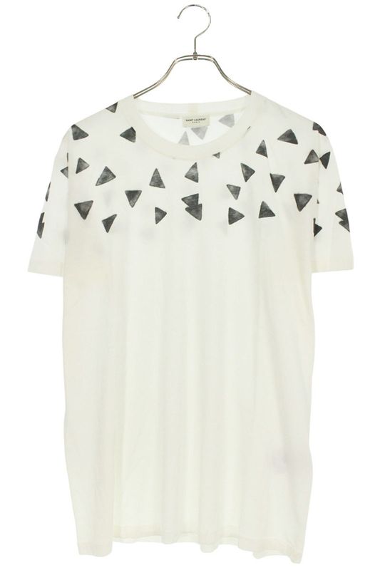 Saint Laurent Paris 412148 Y2pj1 Triangle Print T-shirt Men's L