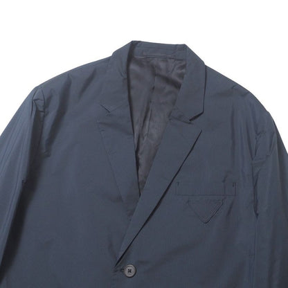 Prada G8240 Tailored Jacket Size 54R Stripe 2B Bleather Single Jacket Triangular