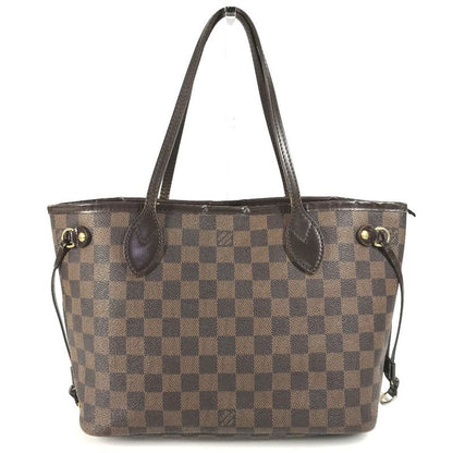 Louis Vuitton Handbag Neverfull PM N40600 Damier Canvas Ebène Brown