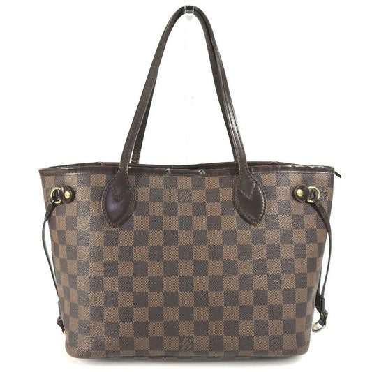 Louis Vuitton Handbag Neverfull PM N40600 Damier Canvas Ebène Brown
