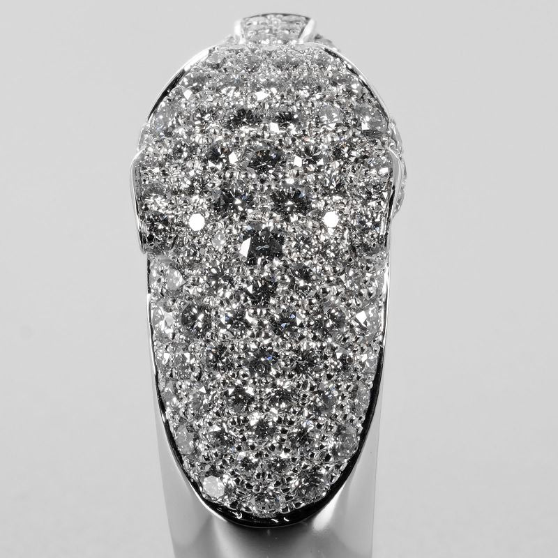 Cartier Panthère 18kwhite Gold × Diamonds × Emerald #18 Ladies 15.94g Ring