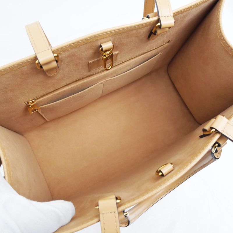 Louis Vuitton On The Go-mm Handbag Tote Broderie- Arizona Brown Monogram