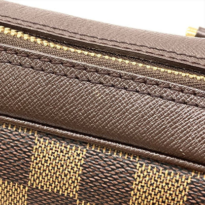 Louis Vuitton Brera Handbag Damier Ebène N51150 Brown Gold Hardware Vi0015 Women