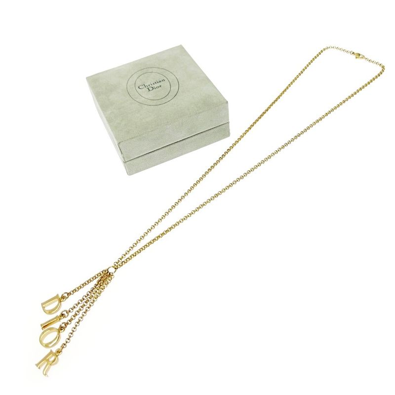 Christian Dior GP Dior Logo Necklace Gold 465413 Necklace