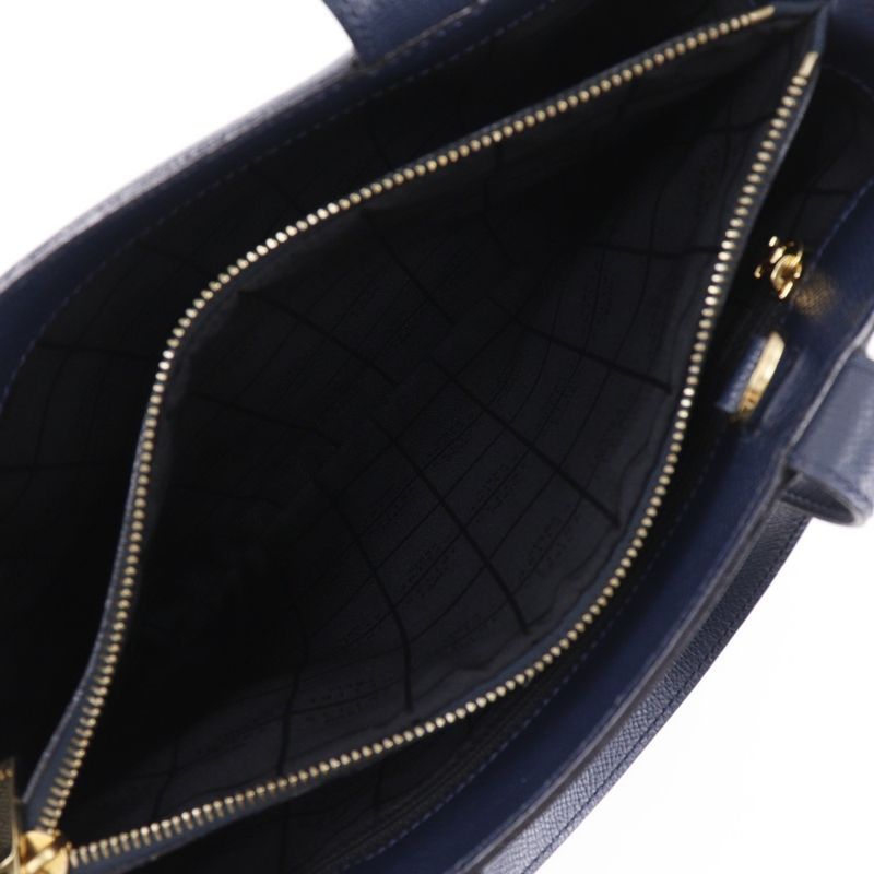 Celine 2WAY Shoulder Vintage Mc1739 Calf Navy Blue Ladies Handbag