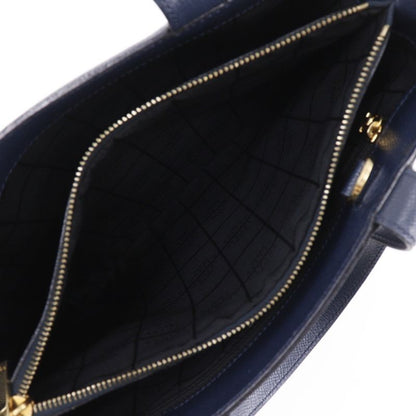 Celine 2WAY Shoulder Vintage Mc1739 Calf Navy Blue Ladies Handbag