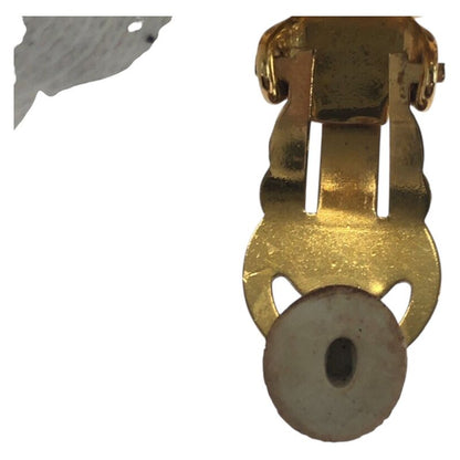 Chanel Vintage Coco Mark Gold Plated Earrings 95 A Engraved Ladies 504796