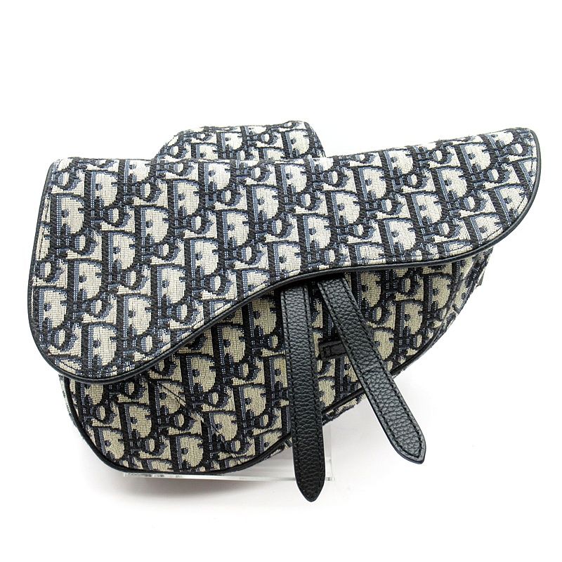 Dior Oblique Trotter Saddlebag Body Bag 1adpo093yky_h28e Canvas Women Shoulder