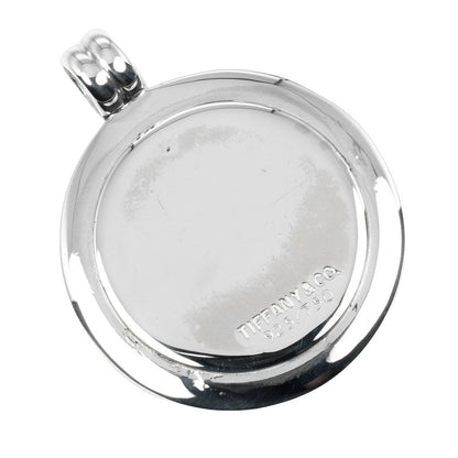 Tiffany & Co T&C Coin Silver 925 X 18K Yellow Gold Ladies 10.7g Pendant Top