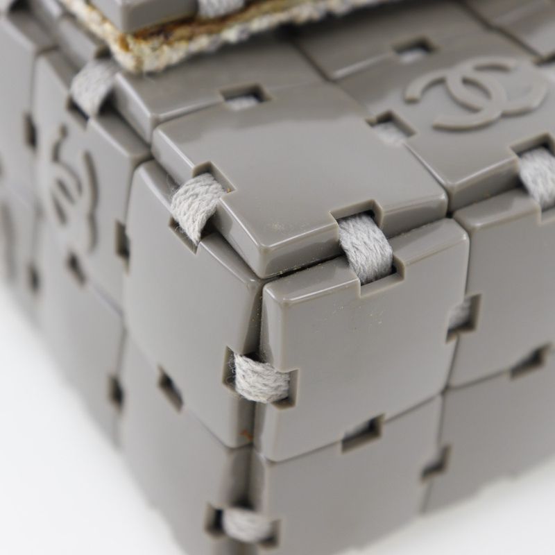 Chanel Puzzle Shoulder Plastic X Canvas Women's Shoulder Bag