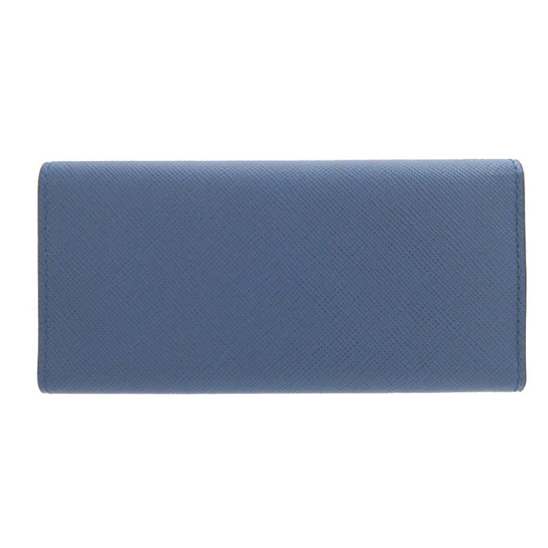 Prada 2m0223 Saffiano Leather Blue 6-ring Key Case 1310 Prada