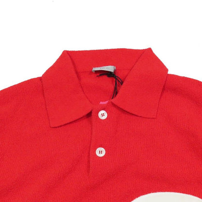 Unused 23ss Dior Rabbit Patch Cotton Knit Polo Shirt Short Sleeve Rabbit