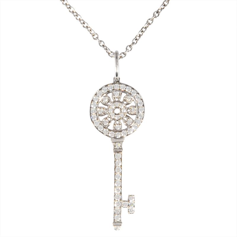 Tiffany & Co Tiffany & Co Petalky Mini Necklace Diamond Pt950 43g Platinum