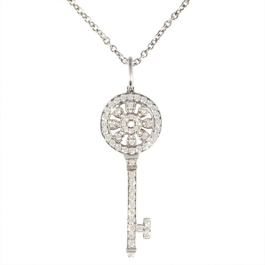 Tiffany & Co Tiffany & Co Petalky Mini Necklace Diamond Pt950 43g Platinum