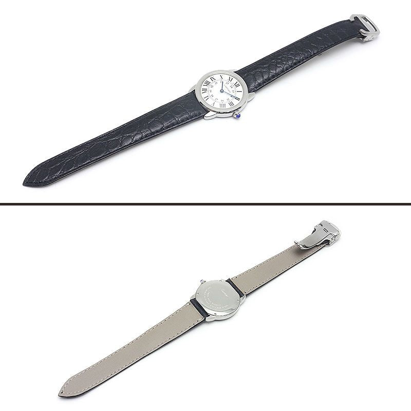 Cartier Ronde Solo SM Ladies Quartz SS Stainless Steel *external Belt