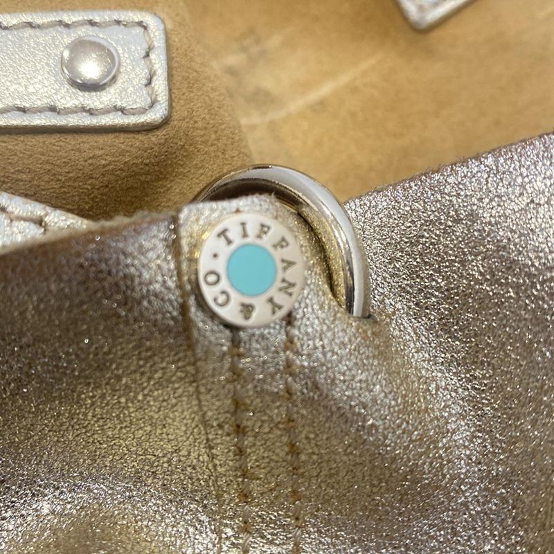 Tiffany & Co Tote Bag Gold Reversible Leather