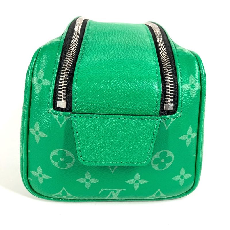 Louis Vuitton Second Bag Dop Kit M31013 Taiga Leather Cactus Green