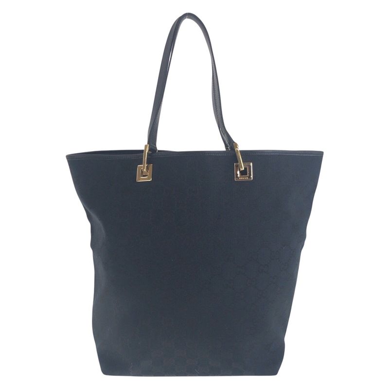 Gucci Black Gold Hardware GG Canvas 002 1098 Tote Bag Shoulder Bag Women 504831