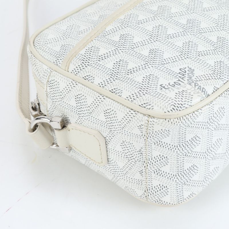 Current Goyard Cup Veil PM Herringbone Leather Shoulder Bag Crossbody Women ERE