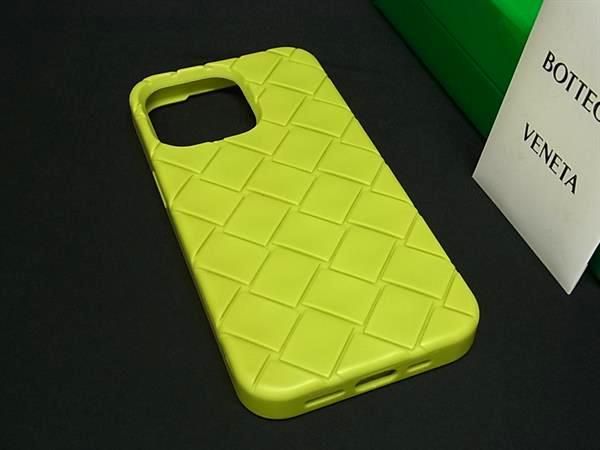 Bottega Veneta Intrecciato Rubber Iphone13pro Phone Case Yellow