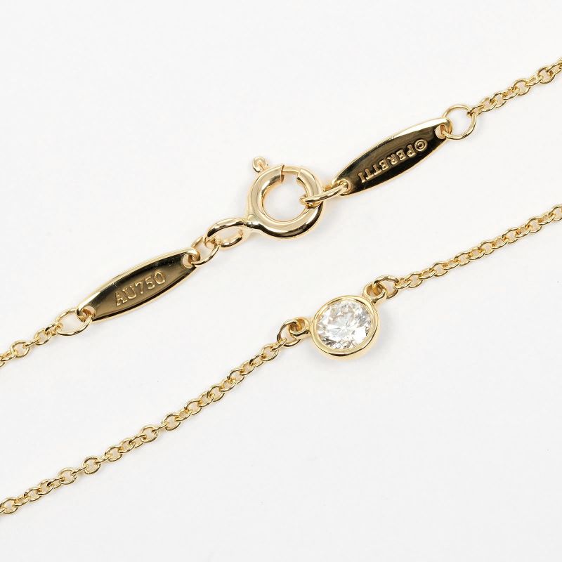 Tiffany & Co By-the-yard Top 4.2mm (0.17in) Wide 18K Yellow Gold And Diamonds