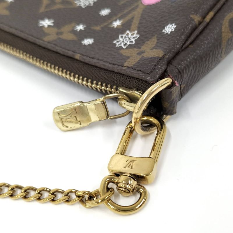 Louis Vuitton Mini Pochette Accessoire Handbag Monogram Vivienne Brown Multicolo