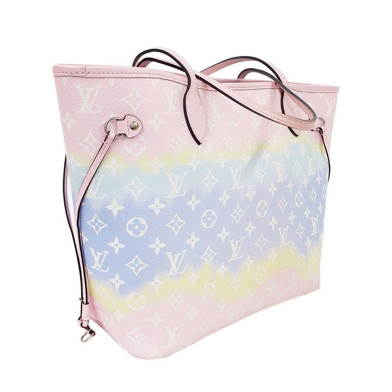 Louis Vuitton Neverfull Monogram Escale MM Tote Shoulder Bag Pastel