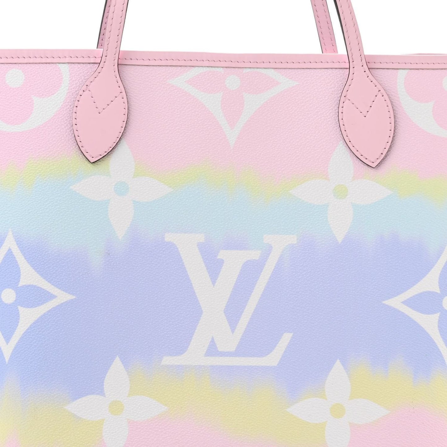 Louis Vuitton Neverfull Monogram Escale MM Tote Shoulder Bag Pastel