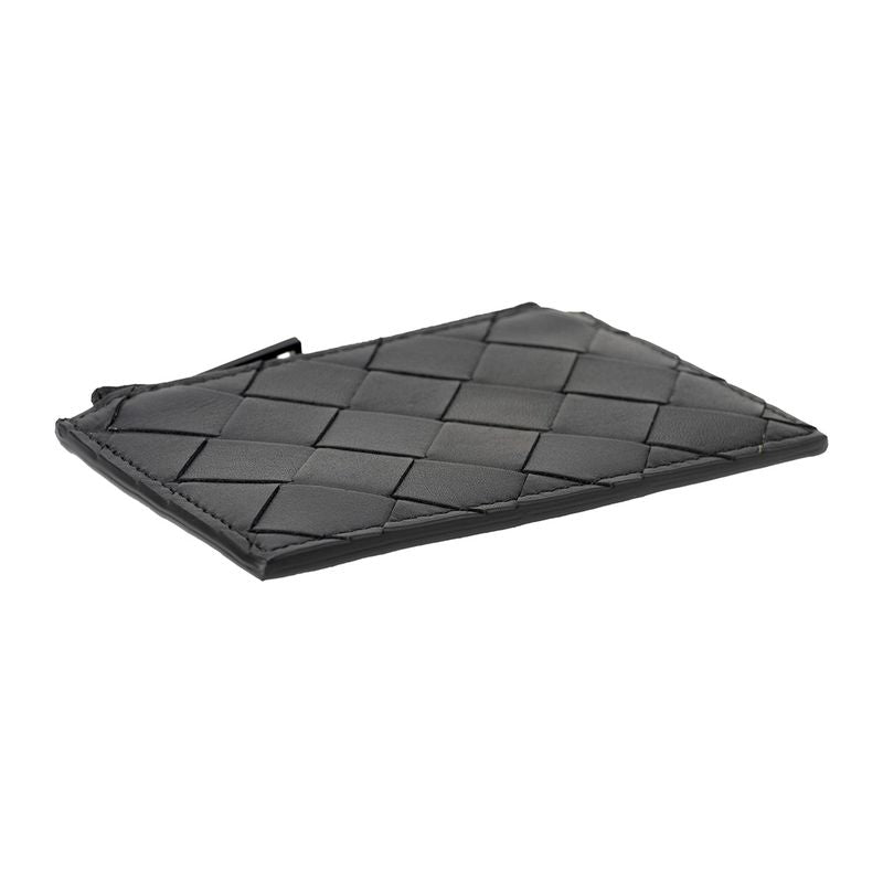 Bottega Veneta Coin Case Zipper Case Nero