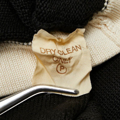 Chanel Dress Long Sleeves Size: 2 Black White Cotton Women's Chanel