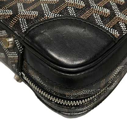 Goyard Business Bag Diplomat Black×brown×white Leather