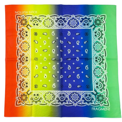 Em1032 Louis Vuitton Scarf Paisley Bandana M73745 Cotton Multicolor