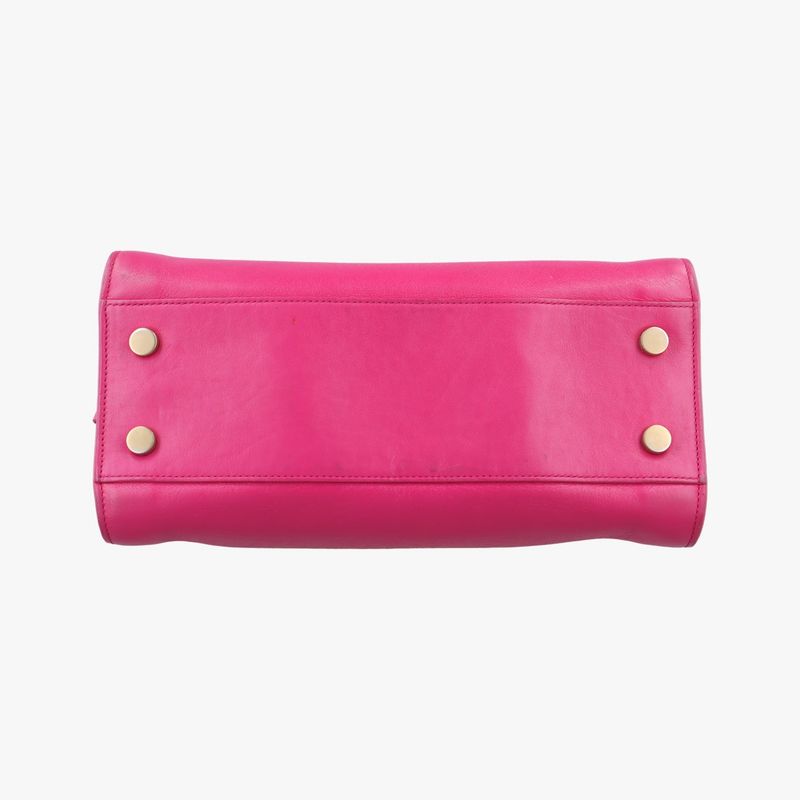 Yves Saint Laurentyves Saint Laurent Baby Cabas Su Rose Red Leather 372087