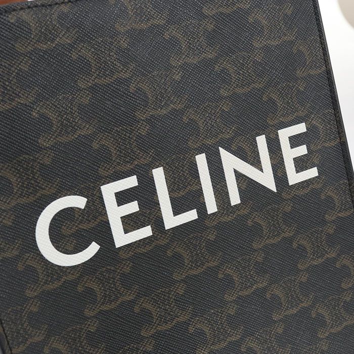 Celine Mini Vertical Cabas Triomphe Canvas Handbag Triomphe Canvas Leather Women