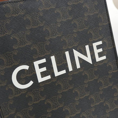 Celine Mini Vertical Cabas Triomphe Canvas Handbag Triomphe Canvas Leather Women