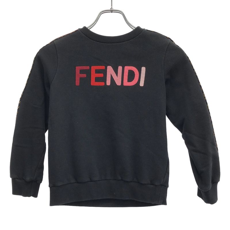 Fendi Kids Fendi Kids Logo Sweatshirt Jfh100 5v0 Black 7a