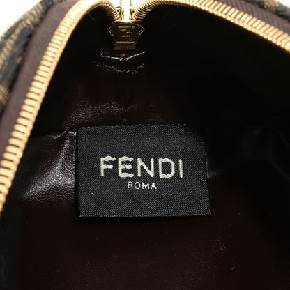 Fendi Pouch Brown FF Jacquard Fabric Brown