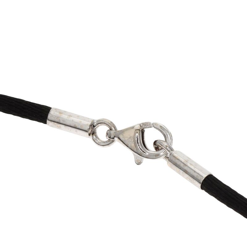 Cartier Cord 38cm (1496in) Necklace 18K White Gold Cotton Ladies