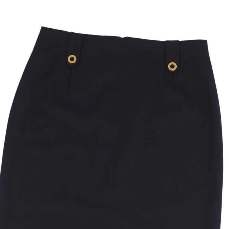 Vintage Celine Skirt Tight Skirt Knee-length None Circle Logo Wool Bottoms