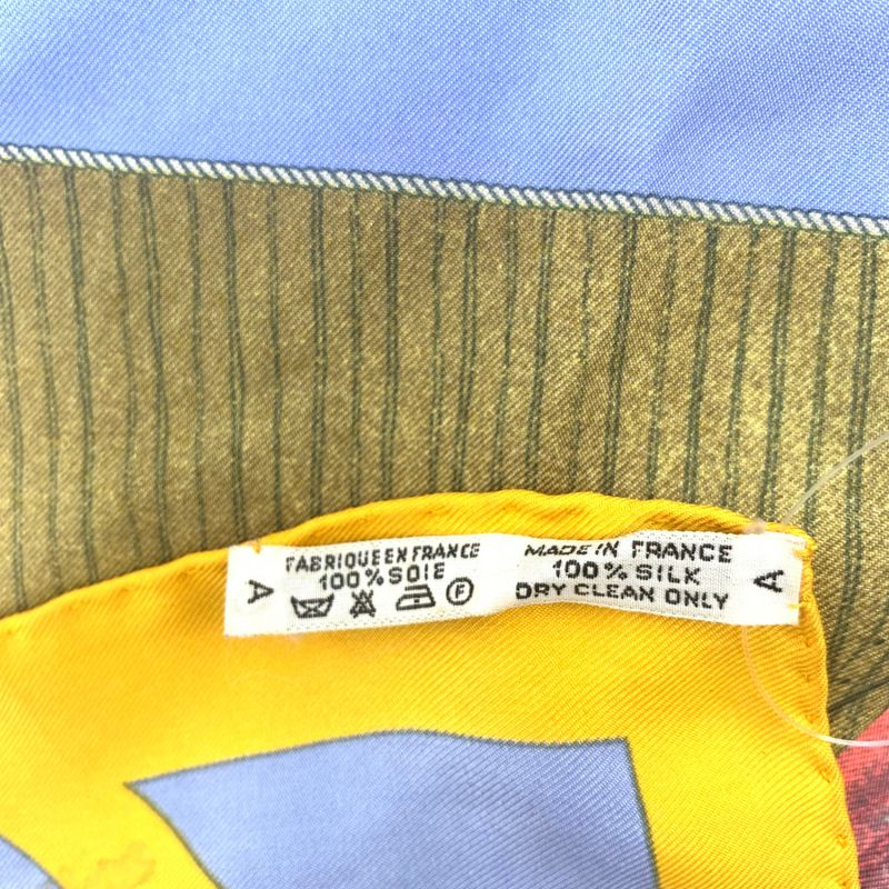 Hermes Carre 90 Rafales Spree Ship Multicolor Large Scarf 100% Silk